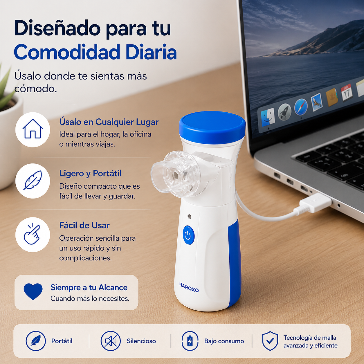 Nebulizador- Alivia la Congestión Nasal Desde Casa en 10 Minutos
